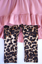Load image into Gallery viewer, Pink leopard  3 pieces girls scarf set SJT-012206
