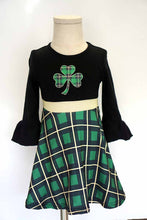 Load image into Gallery viewer, Green clover applique bell dress CXQ-190165
