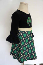 Load image into Gallery viewer, Green clover applique bell dress CXQ-190165
