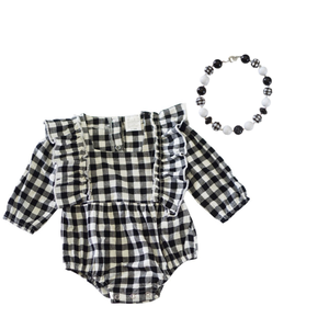 Plaid Bubble Necklace