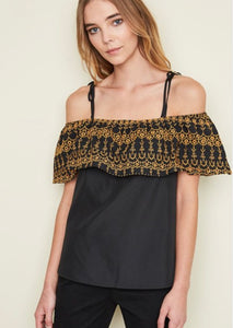 Leti Embroidered Top