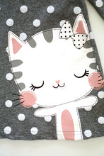 Load image into Gallery viewer, Gray Cat Ruffle Dress  CXQZ-202136
