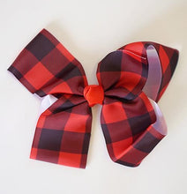 Load image into Gallery viewer, XL Plaid Bow
